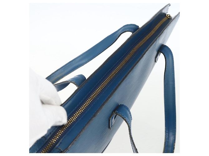 LOUIS VUITTON Borsa a Spalla Epi Saint Jacques Blu M52275 LV Auth 169873 - vista 6