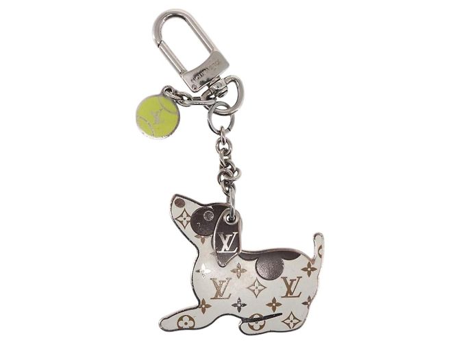 LOUIS VUITTON BijouxSac ELV Llave de Perro de metal Plata M00747 LV Auth 169133 - vista 2