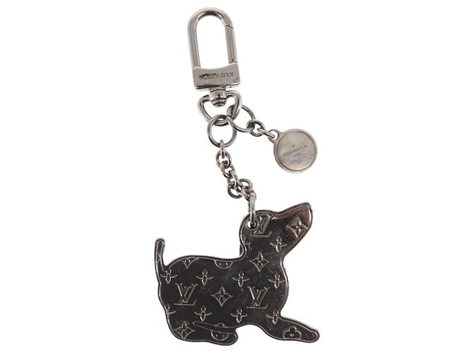 LOUIS VUITTON BijouxSac ELV Llave de Perro de metal Plata M00747 LV Auth 169133 - vista 5