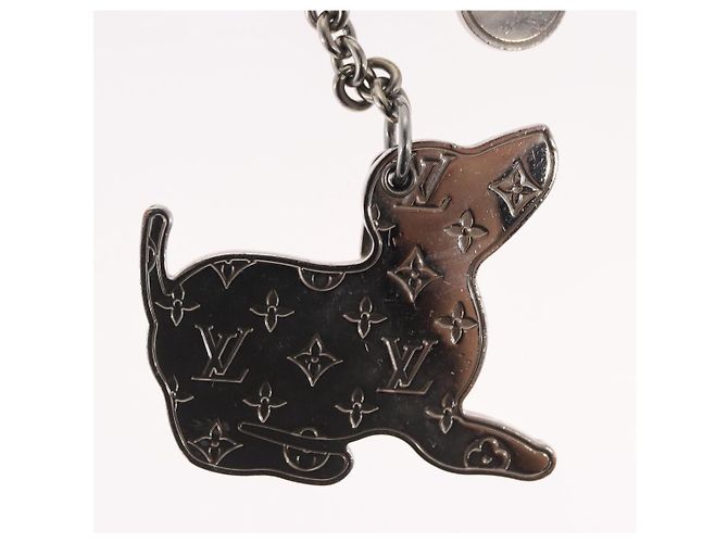 LOUIS VUITTON BijouxSac ELV Llave de Perro de metal Plata M00747 LV Auth 169133 - vista 6