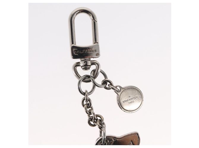 LOUIS VUITTON BijouxSac ELV Llave de Perro de metal Plata M00747 LV Auth 169133 - vista 7