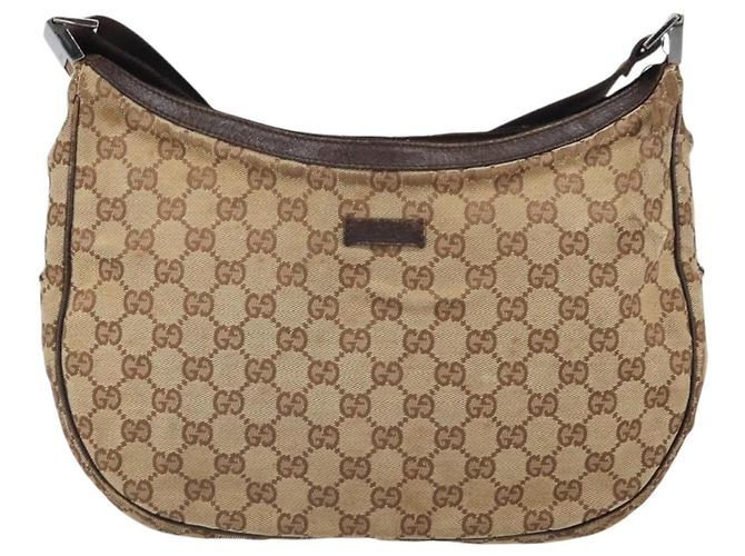 Borsa a Spalla GG Canvas Gucci Beige Argento 122790 Auth 169102 - view 13