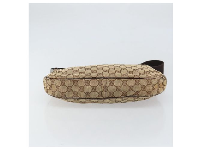 Borsa a Spalla GG Canvas Gucci Beige Argento 122790 Auth 169102 - vista 5