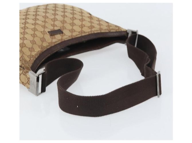 Borsa a Spalla GG Canvas Gucci Beige Argento 122790 Auth 169102 - view 8