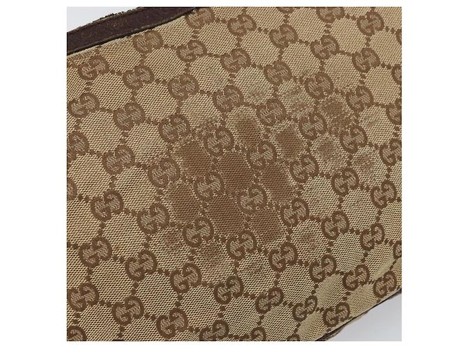 Borsa a Spalla GG Canvas Gucci Beige Argento 122790 Auth 169102 - view 9