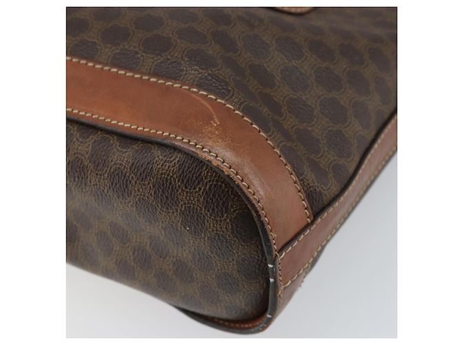Céline Borsa a mano in tela Macadam CELINE in pelle PVC marrone oro Auth bs33103 D'oro - vista 16