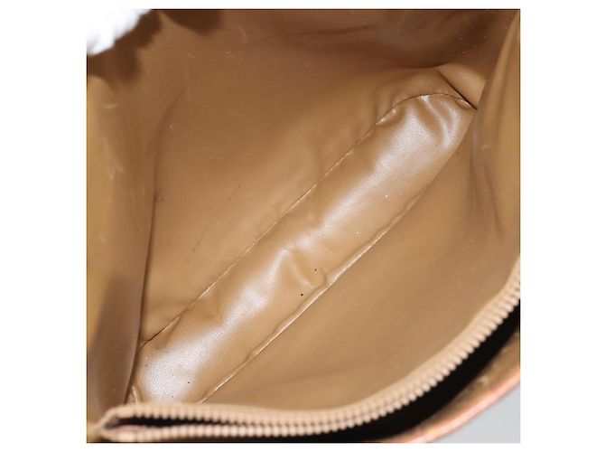 Céline Borsa a mano in tela Macadam CELINE in pelle PVC marrone oro Auth bs33103 D'oro - vista 23
