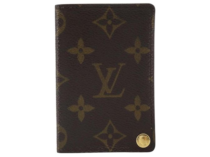 LOUIS VUITTON Monogram Porto Cartes Crdit Pression Estojo de Cartões M60937 Auth hk3430 Monograma - vista 13