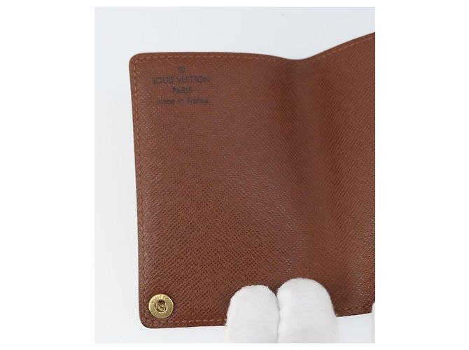 LOUIS VUITTON Monogram Porto Cartes Crdit Pression Estojo de Cartões M60937 Auth hk3430 Monograma - vista 18