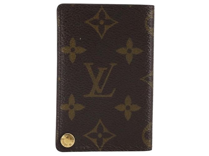 LOUIS VUITTON Monogram Porto Cartes Crdit Pression Estojo de Cartões M60937 Auth hk3430 Monograma - vista 2