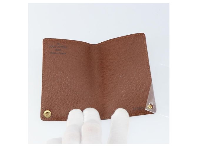 LOUIS VUITTON Monogram Porto Cartes Crdit Pression Estojo de Cartões M60937 Auth hk3430 Monograma - vista 9