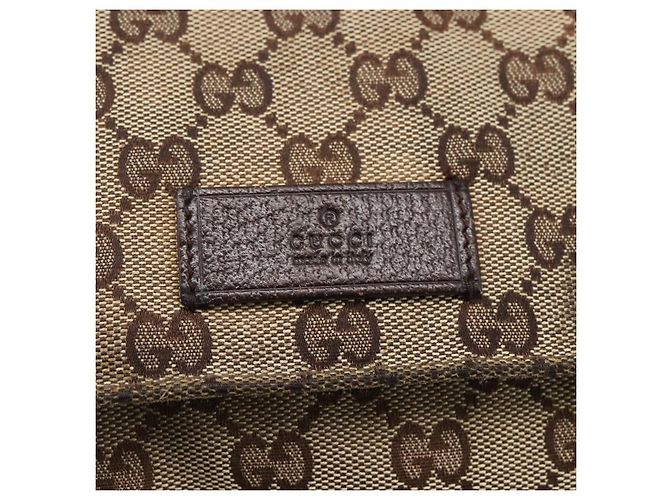 Borsa a Spalla GG Canvas Gucci Beige Argento 146236 Auth bs33191 - vista 17