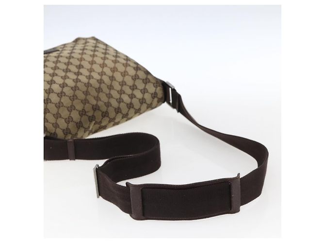 Borsa a Spalla GG Canvas Gucci Beige Argento 146236 Auth bs33191 - vista 7