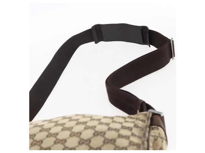 Borsa a Spalla GG Canvas Gucci Beige Argento 146236 Auth bs33191 - vista 8