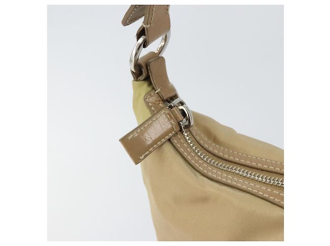 Borsa a Spalla PRADA Nylon Beige Argento Autentica 169023 - vista 10