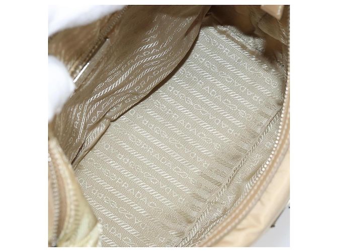 Borsa a Spalla PRADA Nylon Beige Argento Autentica 169023 - vista 11