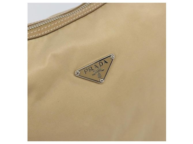 Borsa a Spalla PRADA Nylon Beige Argento Autentica 169023 - vista 18
