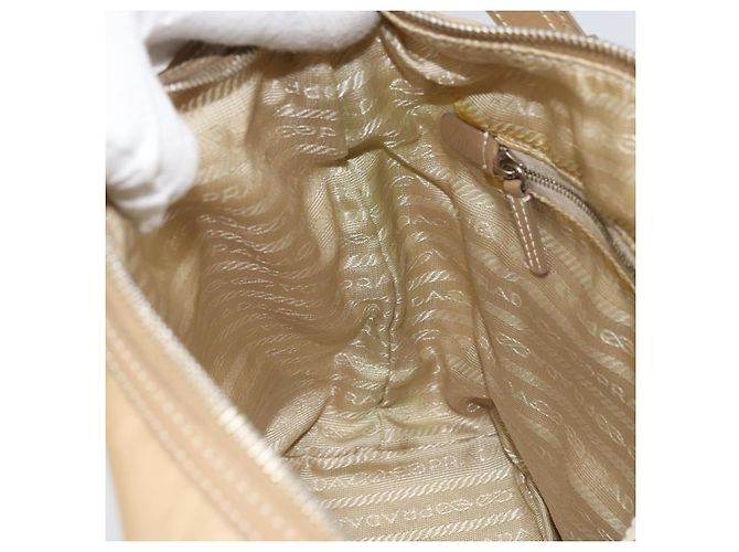 Borsa a Spalla PRADA Nylon Beige Argento Autentica 169023 - vista 21