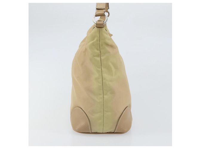 Borsa a Spalla PRADA Nylon Beige Argento Autentica 169023 - vista 3