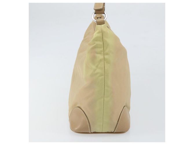 Borsa a Spalla PRADA Nylon Beige Argento Autentica 169023 - vista 4