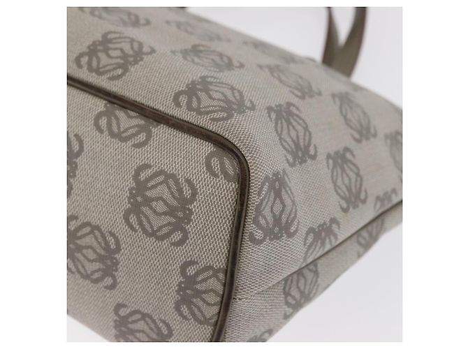 LOEWE Borsa a Mano Anagramma Pelle Grigia Oro Auth ep13268 Marrone D'oro - vista 16