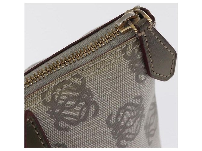 LOEWE Borsa a Mano Anagramma Pelle Grigia Oro Auth ep13268 Marrone D'oro - vista 17