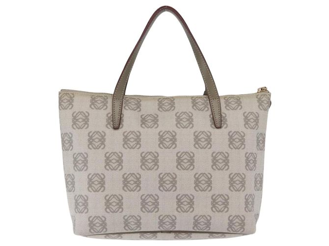 LOEWE Borsa a Mano Anagramma Pelle Grigia Oro Auth ep13268 Marrone D'oro - vista 2