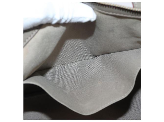 LOEWE Borsa a Mano Anagramma Pelle Grigia Oro Auth ep13268 Marrone D'oro - vista 21