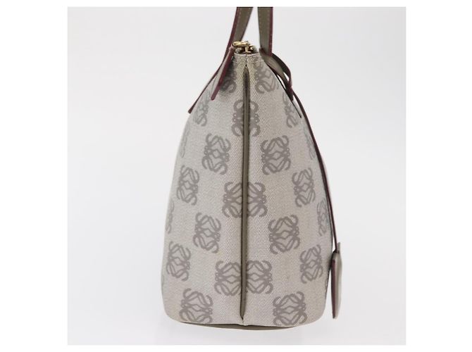 LOEWE Borsa a Mano Anagramma Pelle Grigia Oro Auth ep13268 Marrone D'oro - vista 4