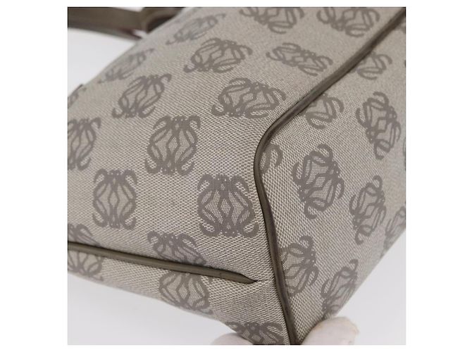 LOEWE Borsa a Mano Anagramma Pelle Grigia Oro Auth ep13268 Marrone D'oro - vista 9