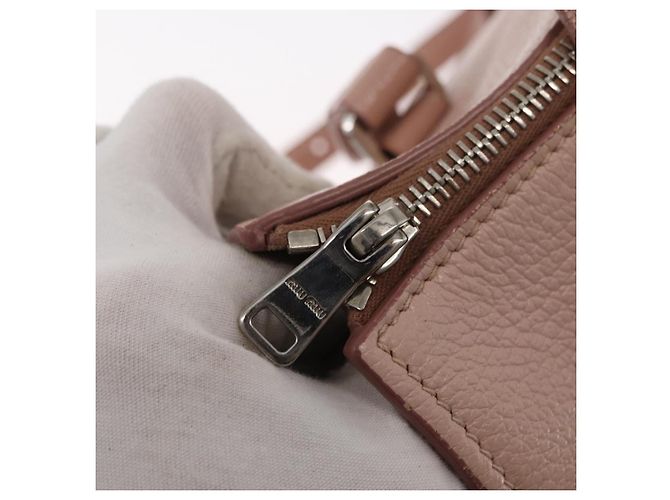 Miu Miu Handtasche aus Leder 2-in-1 Rosa Silber Authentisch 165405 Pink - Ansicht 19