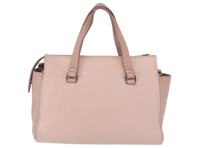 Miu Miu Handtasche aus Leder 2-in-1 Rosa Silber Authentisch 165405 Pink - Ansicht 2