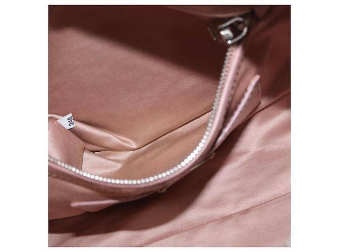 Miu Miu Handtasche aus Leder 2-in-1 Rosa Silber Authentisch 165405 Pink - Ansicht 24
