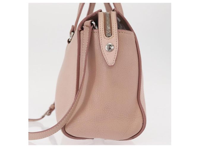 Miu Miu Handtasche aus Leder 2-in-1 Rosa Silber Authentisch 165405 Pink - Ansicht 3