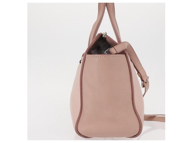 Miu Miu Handtasche aus Leder 2-in-1 Rosa Silber Authentisch 165405 Pink - Ansicht 4