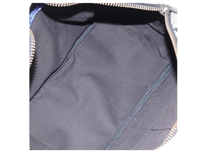 Borsa a mano Burberry Nova Check Blue Label in tela nera Auth 170426 Nero - vista 12