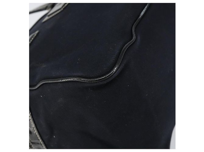 Borsa a mano Burberry Nova Check Blue Label in tela nera Auth 170426 Nero - vista 14
