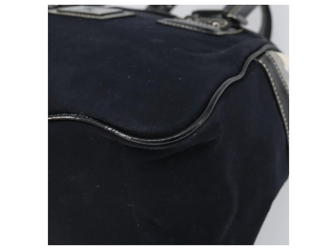 Borsa a mano Burberry Nova Check Blue Label in tela nera Auth 170426 Nero - vista 9