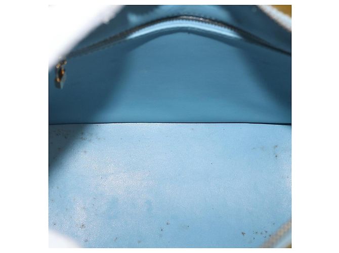 LOUIS VUITTON Borsa a Mano Monogram Vernis Houston Blu Baby M91005 LV Auth 168158 Blu chiaro - vista 10