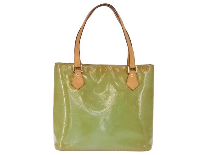 LOUIS VUITTON Borsa a Mano Monogram Vernis Houston Blu Baby M91005 LV Auth 168158 Blu chiaro - vista 13