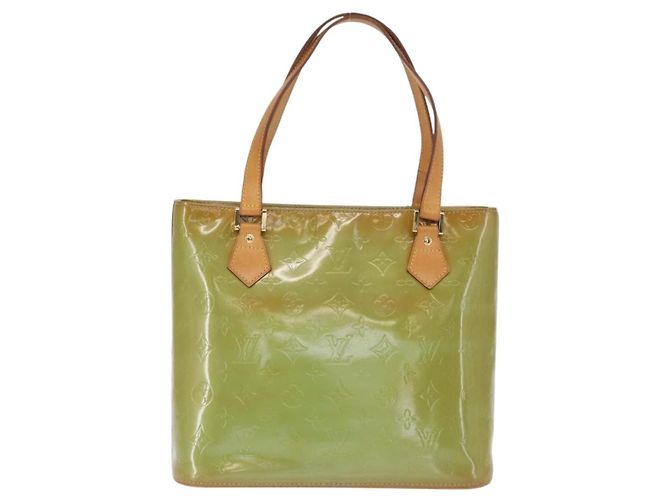 LOUIS VUITTON Borsa a Mano Monogram Vernis Houston Blu Baby M91005 LV Auth 168158 Blu chiaro - vista 2