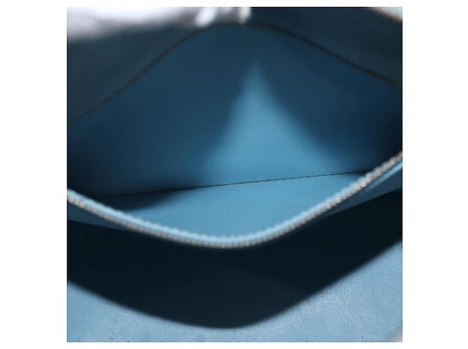 LOUIS VUITTON Borsa a Mano Monogram Vernis Houston Blu Baby M91005 LV Auth 168158 Blu chiaro - vista 22