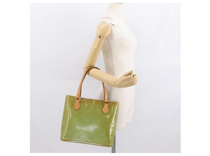 LOUIS VUITTON Borsa a Mano Monogram Vernis Houston Blu Baby M91005 LV Auth 168158 Blu chiaro - vista 24