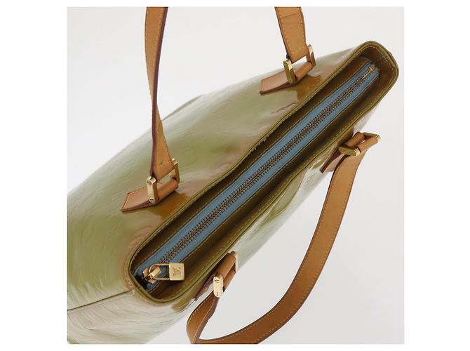 LOUIS VUITTON Borsa a Mano Monogram Vernis Houston Blu Baby M91005 LV Auth 168158 Blu chiaro - vista 6