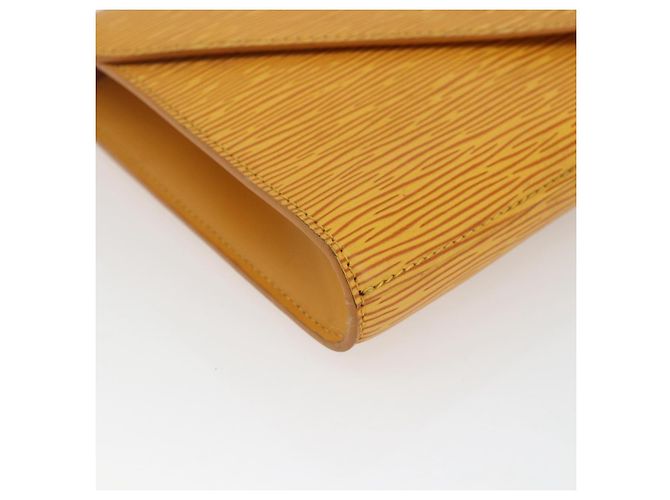 LOUIS VUITTON Clutch Art Déco Epi Giallo M52639 LV Auth 168163 - vista 14