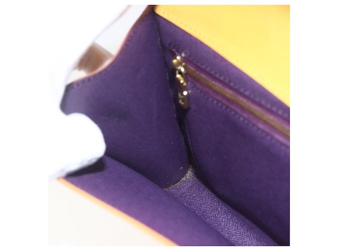 LOUIS VUITTON Clutch Art Déco Epi Giallo M52639 LV Auth 168163 - vista 19