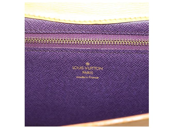 LOUIS VUITTON Clutch Art Déco Epi Giallo M52639 LV Auth 168163 - vista 8