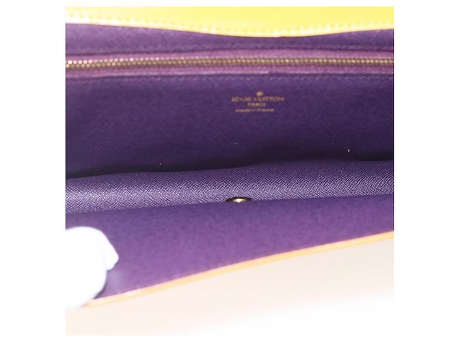 LOUIS VUITTON Clutch Art Déco Epi Giallo M52639 LV Auth 168163 - vista 9