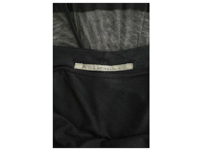 Rick Owens Schwarze Wickeljacke - Ansicht 5