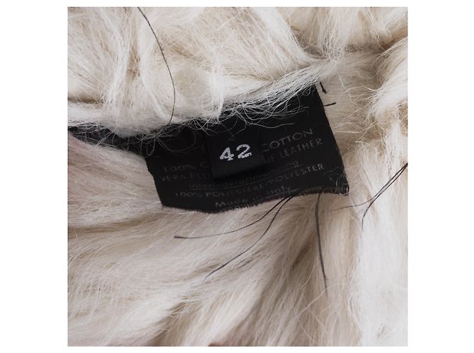 Giacca in denim bianco e pelliccia di agnello Gucci di Tom Ford - vista 9